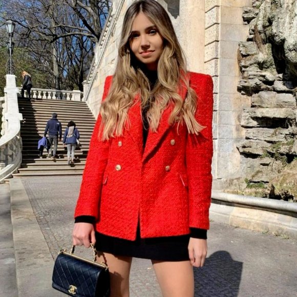 Zara Tweed Blazer - Picture 14 of 16